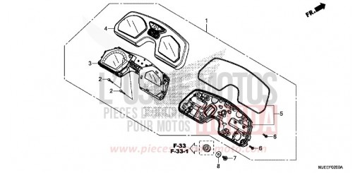 COMPTEUR CB650FAG de 2016